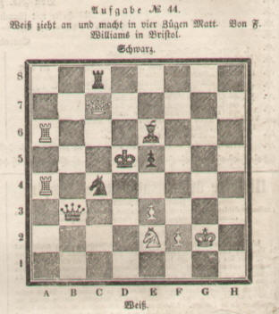 1844 chess problem by Williams in Bristol