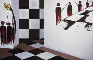 Kunst-Installation von Elke Rehder in Wolfenbttel 1992