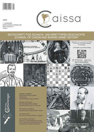 Caissa Journal Schachzeitschrift. Zeitschrift fr Schachgeschichte