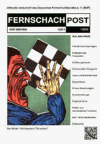 Fernschachpost 2013 Titelblatt Illustration zur Schachnovelle von Stefan Zweig