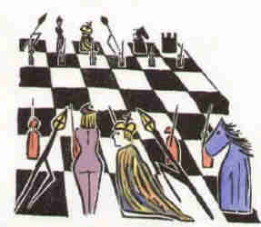 tablero de ajedrez al que unos seres superiores juegan con nosotros