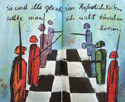 2 jeu d'échecs, livre de l'Artiste par Elke Rehder